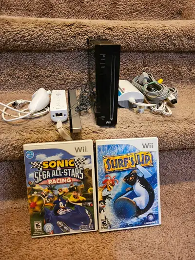 Nintendo wii console, View more