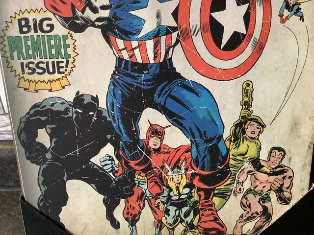 CAPTAIN AMERICA PICTURE LAMINATED ON BOARD in Toys & Games in London - Image 3
