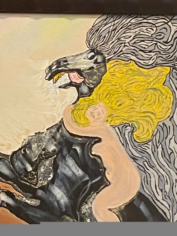 Oil Painting On Canvas And Wood Frame. in Arts & Collectibles in Vancouver - Image 7