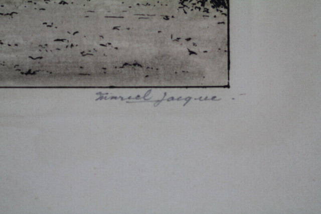 Marcel Jacques  graveur eau forte atelier Théodore Rousseau dans Art et objets de collection  à Longueuil/Rive Sud - Image 3
