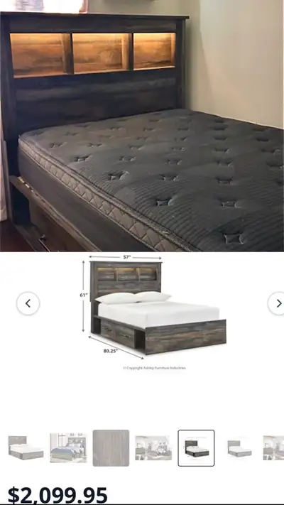Ashley bedroom - Full size - Excellent condition , View more