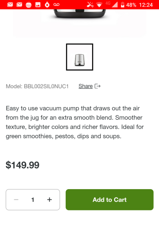 *New* Breville Jug + Parts for Q Series Blenders in Processors, Blenders & Juicers in City of Toronto - Image 7