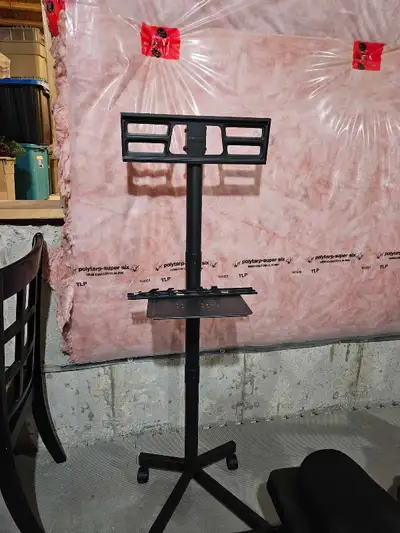 Freestanding TV stand with casters, View more
