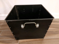 Galvanized storage bin