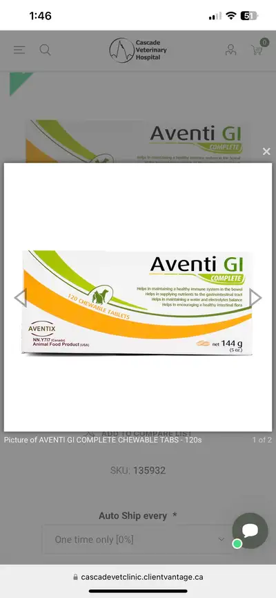 Aventi GI Probiotic for dogs, View more