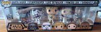 Funko Pop Star Wars 5 pack : Vader, Trooper, Luke, Leia, Chewy