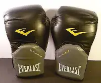 Everlast Evershield 16 Oz boxing gloves black  Look like new