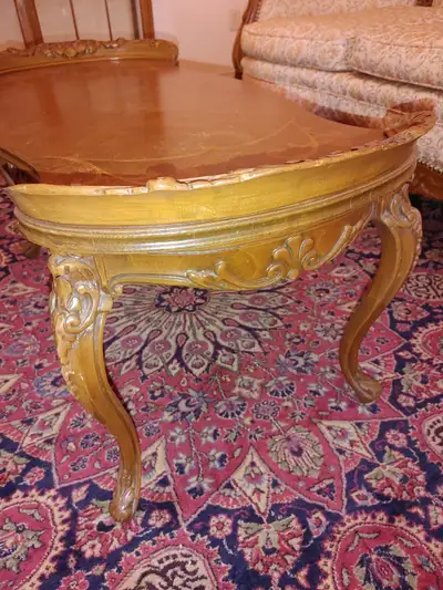 Vintage Roccoco style coffee table, View more