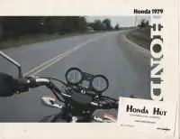Honda 1979 Motorcycles Full Line Brochure Including 79 CBX
