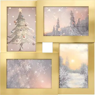 ️ SONGMICS 4-Photo Collage Frame – Pale Gold (4 x 4x6”) Showcase your favorite memories in a sleek,...