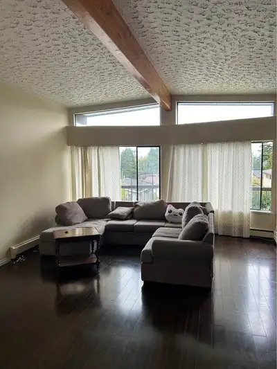 1 Semi furnished Bedroom in 3bed 2 bath household. Shared washroom with 3 sinks, and one huge room f...