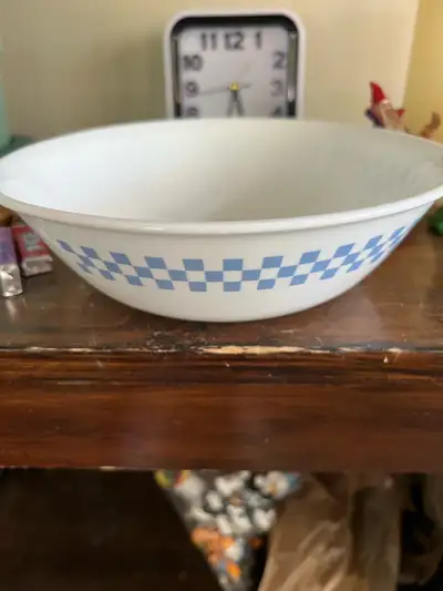 Corelle gingham blue pattern. vegetable bowl , View more