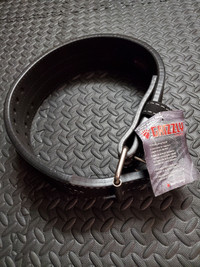 NEW Grizzly Fitness Double Prong Lifting Belt Black sz Small