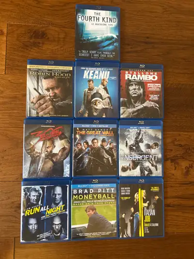 lot 111.    $6.  Blu-ray movies, View more
