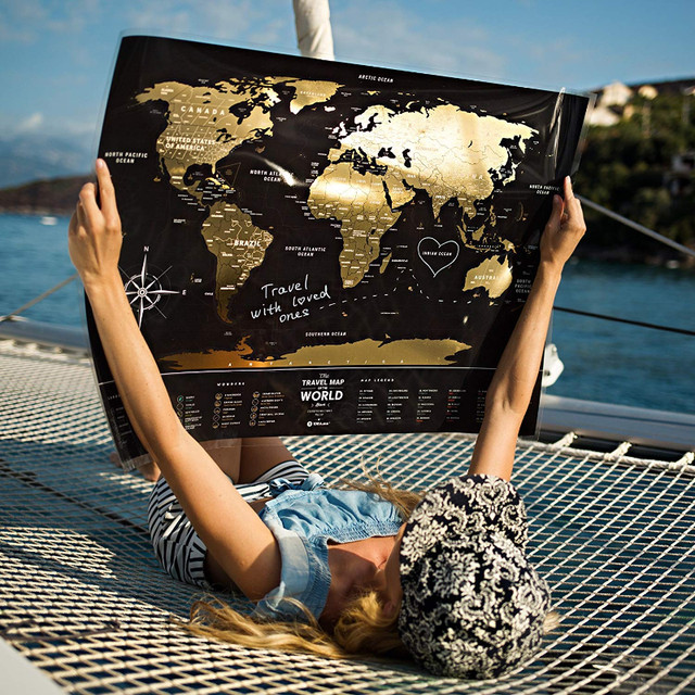 Black Scratch Off World Map - Premium Edition - 31.5" x 23.6" in Hobbies & Crafts in Burnaby/New Westminster - Image 3