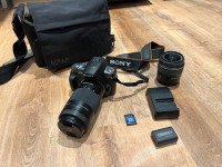 Sony Alpha a330 Digital SLR Camera w/18-55mm and 75-300mm lens