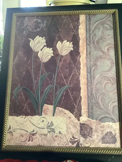 Wall print by m Donovan , signed , called time of essence , 27-33” . Look nice on any wall in any ro...