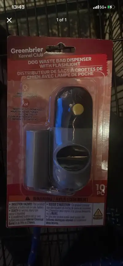 dog bag dispenser with flash light , View more