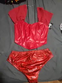 Hot Red Cosplay Set - BRAND NEW tags still on