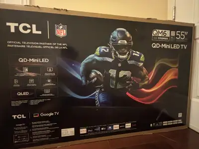 NEW NOT OPENED!! TCL 55-Inch QM6K  QLED 4K Smart QD-Mini LED TV , View more