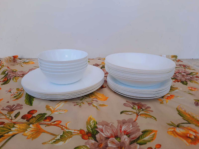 White plates and bowls set ( IKEA bestseller) in Kitchen & Dining Wares in Calgary