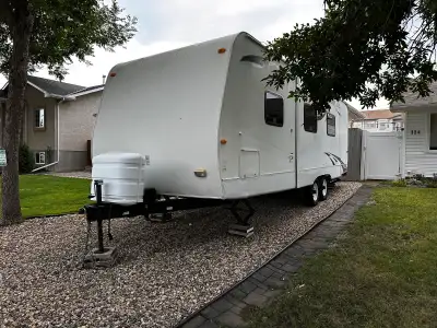 Selling our 2010 Cougar travel trailer with bunks. Has been a great trailer, but don’t use it enough...