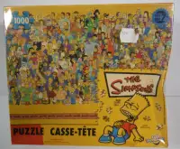 RARE BRAND NEW sealed 1000 Piece The Simpsons Character Puzzle