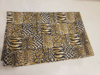 Brand new animal print fabric (zebra, cheetah)
