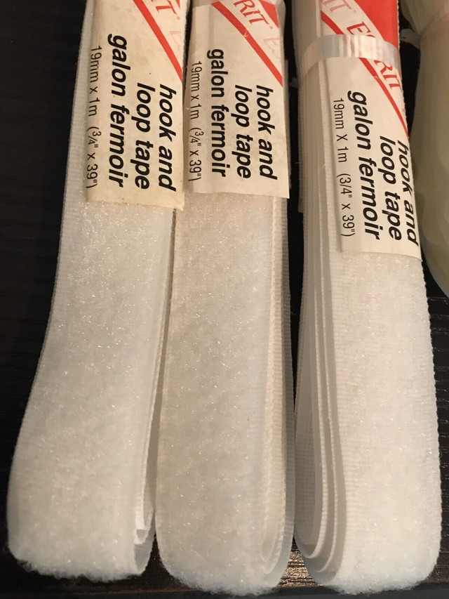 Hook and Loop Velcro Sew-On White  3/4" x 39" in Hobbies & Crafts in Mississauga / Peel Region - Image 2