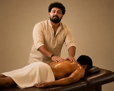abhiyangah ayurvedic massage (Scalp, body, feet), View more