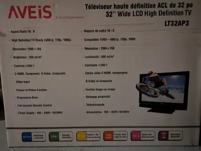 AVEIS 32" LCD High Definition TV, View more
