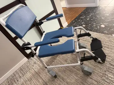 This is a Drive shower commode chair, designed to provide support and safety while bathing. Being so...