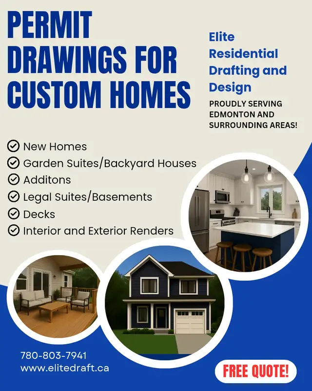 Architectural drafting and permit drawings