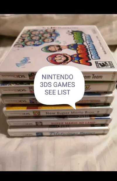 NINTENDO 3DS GAMES ALL WITH CASES MOST COMPLETE SEE LIST BELOW, View more