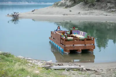A great boat for floating around the lake. It's unique :) very comfortable and stable on waves. We d...