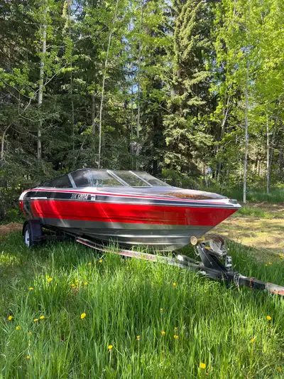 Don’t know much about it. Bought it and only used it twice, no time for it. 350 Chevy inboard can be...