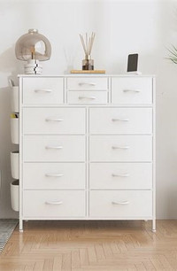 12 Drawer White Dresser