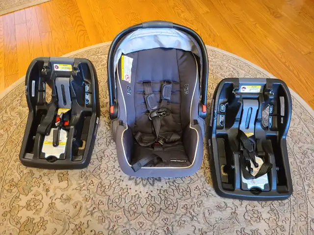 Graco Baby car seat with 2 bases in Strollers, Carriers & Car Seats in Markham / York Region - Image 2