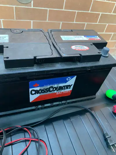 For sale Car battery Group 49 AGM. For BMW and Mercedes Benz. Still charged. $100