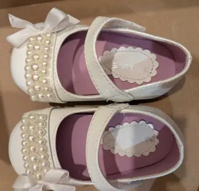 Little Girl's Formal White Shoes, View more