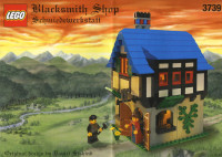 LEGO 3739 BLACKSMITH SHOP ,USED, COMPLET 100% 2002