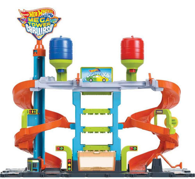 Hot Wheels Mega Tower Car Wash in Toys & Games in Brantford