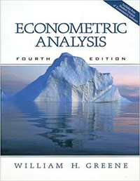 Econometric Analysis 4th Edition by William H. Greene