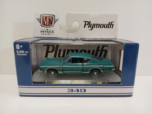 1969 Plymouth Barracuda 340. 2021 M2 Machines 8400 pcs