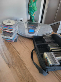 Cassettes et cd player