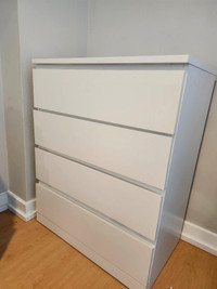 Ikea MALM dresser  white 4 drawers