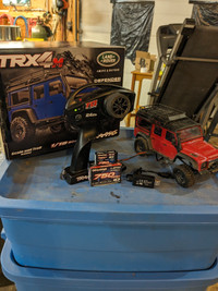 Traxxas red Land Rover TRX 4M