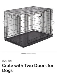 OVATIONCage à deux portes pour chiens