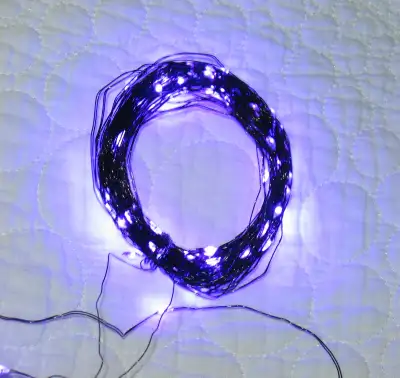 Micro 100 LED set of lights- New in Box- Purple color, View more