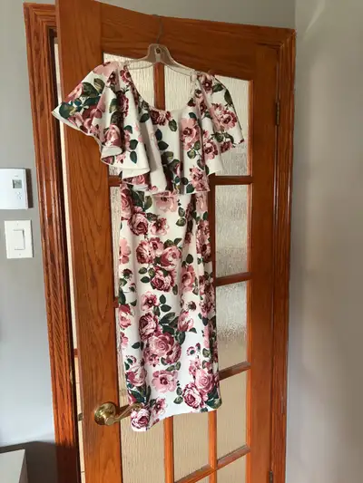 Floral Dress size small/med, elastic fit, View more
